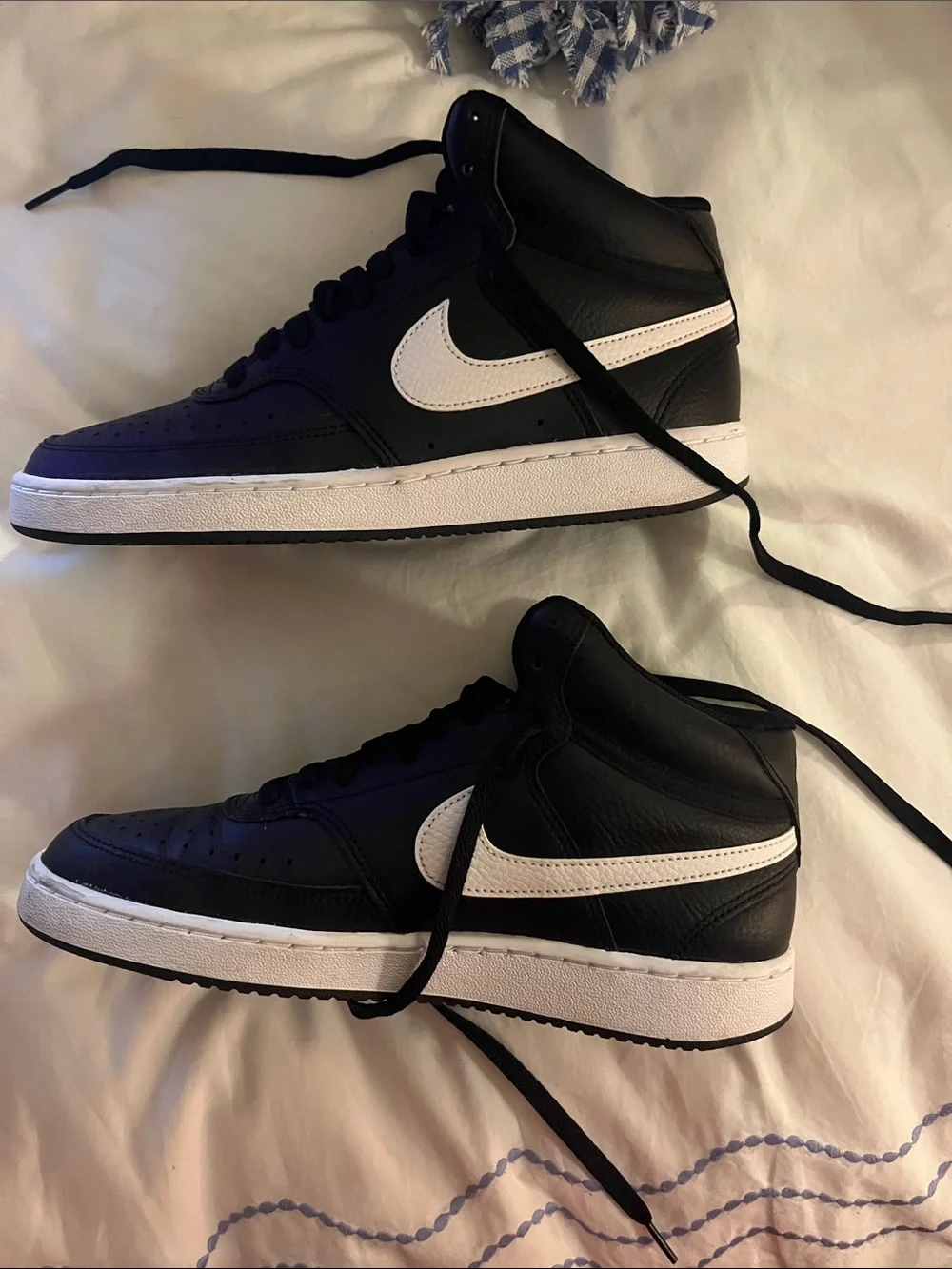 Nike Black and White High-Top Sneakers